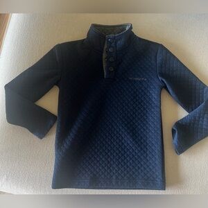 Navy Blue Kids Quilted Sweatshirt